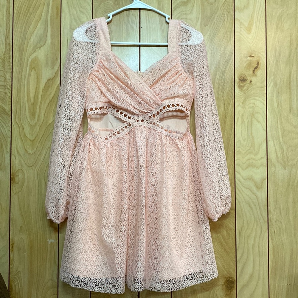 Lace Cut Out Dress